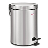 Ведро-контейнер для мусора (урна) с педалью LAIMA Classic, 12 л, зеркальное, нержавеющая сталь, со съемным внутренним ведром в Нижнекамске