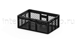 Евроконтейнер перфорированный 600х400х220 черный