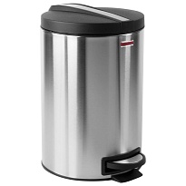 Ведро-контейнер для мусора (урна) с педалью LAIMA Modern, 12 л, матовое, нержавеющая сталь, со съемным внутренним ведром в Нижнекамске