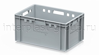 Ящик для мяса и колбасных изделий Е-3 серый в Нижнекамске Ящик для мяса и колбасных изделий Е-3 серый в Нижнекамске