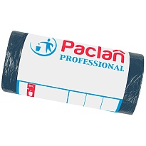 Мешки для мусора 35 л, черный, в рулоне 50 шт., ПНД, 6,2 мкм, 600х500 мм, PACLAN Professional, 604077 в Нижнекамске