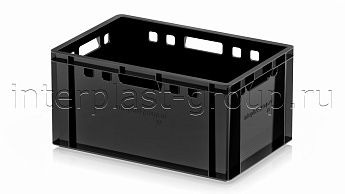 Ящик для мяса и колбасных изделий Е-3 черный в Нижнекамске Ящик для мяса и колбасных изделий Е-3 черный в Нижнекамске