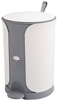 Контейнер для мусора Sтилъ с педалью 11 л серый 11 серый в Нижнекамске