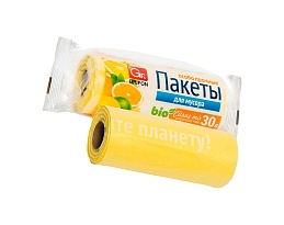 Мешки для мусора 35 л, ароматизированные, желтые, в рулоне 20 шт., ПНД, 12 мкм, 560х530 мм, GRIFON Цитрусовый Микс, 100-033 в Нижнекамске