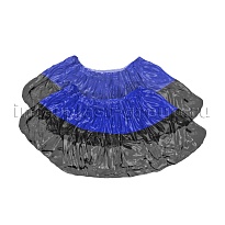 Бахилы сине-черные 1000 шт (500 пар), 54 мкм, двойная подошва, с одной резинкой, Прочные+ в Нижнекамске