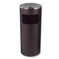 Урна металлическая с пепельницей, Титан, 29 л, черная, оцинкованная сталь в Нижнекамске