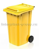 Контейнер для мусора 240 л желтый облегченный 240 желтый в Нижнекамске