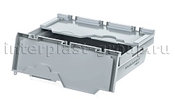 Вкладываемый контейнер KV 6417 с распашной крышкой серый