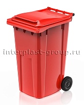 Контейнер для мусора 240 л красный облегченный 240 красный в Нижнекамске