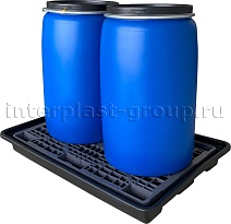 Поддон пластиковый для двух бочек в Нижнекамске