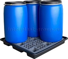 Поддон пластиковый для четырех бочек в Нижнекамске