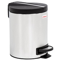 Ведро-контейнер для мусора (урна) с педалью LAIMA Modern, 5 л, матовое, нержавеющая сталь в Нижнекамске
