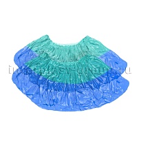 Бахилы бирюзово-синие 1000 шт (500 пар), 64 мкм, двойная подошва, двойная резинка, Особопрочные+ в Нижнекамске