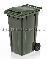 Контейнер для мусора 240 л зеленый облегченный 240 зеленый в Нижнекамске